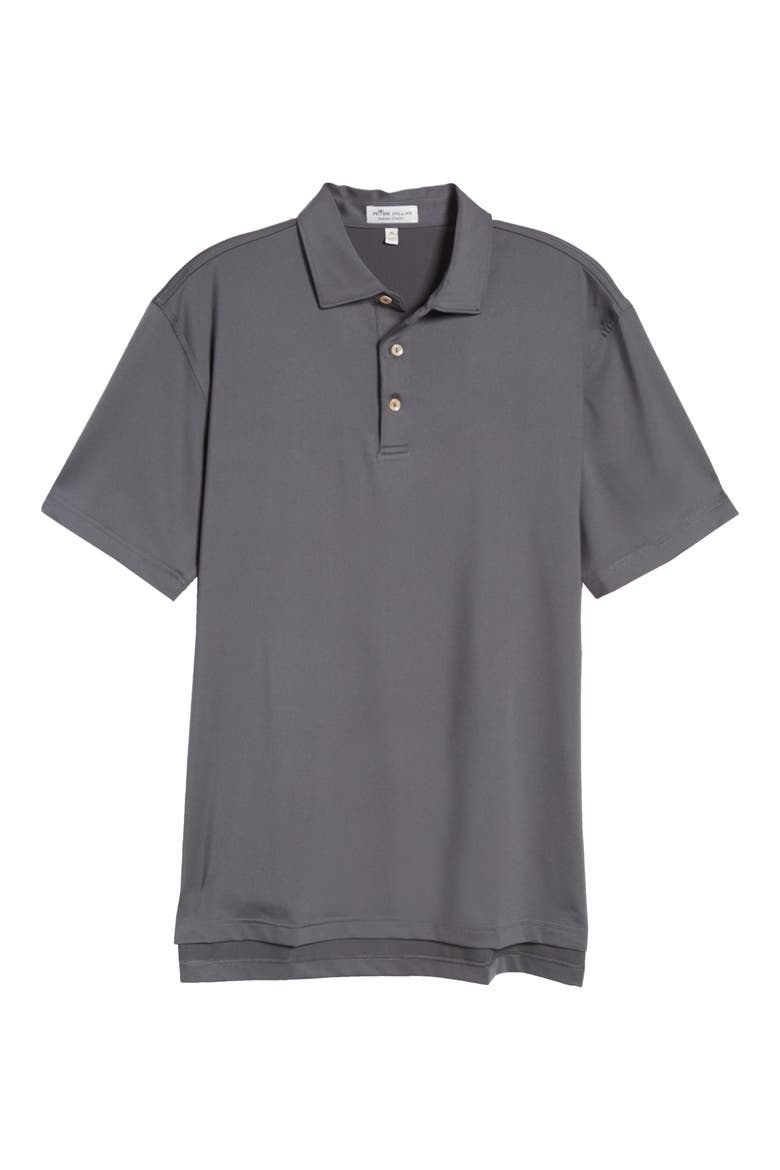 Short Sleeve Stretch Jersey Polo, Alternate, color, IRON