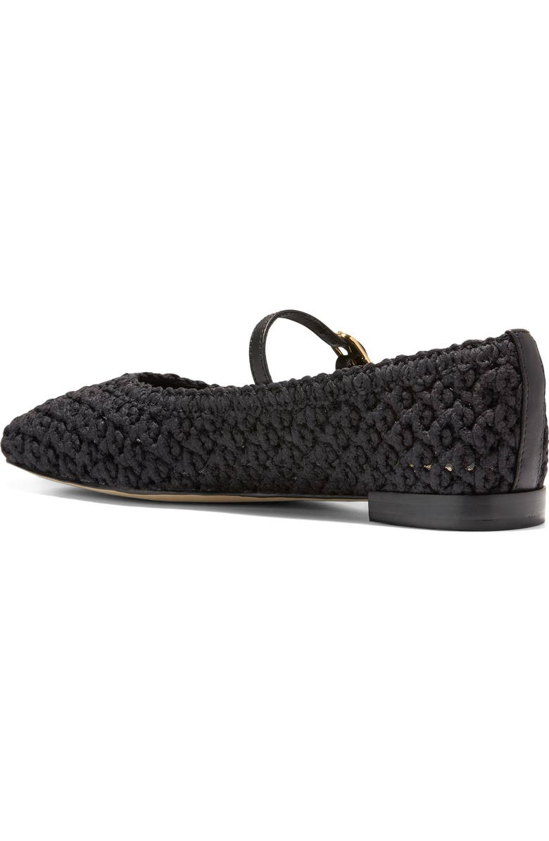 Cole Haan Harlan Woven Ballet Flats, Alternate, color, Black Woven Fabric / Leather