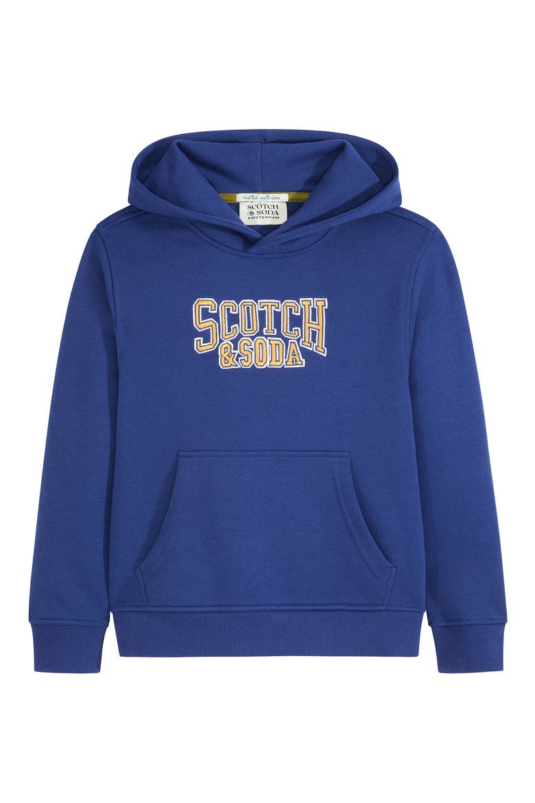 Kids' Graphic Fleece Hoodie, Main, color, NAVY