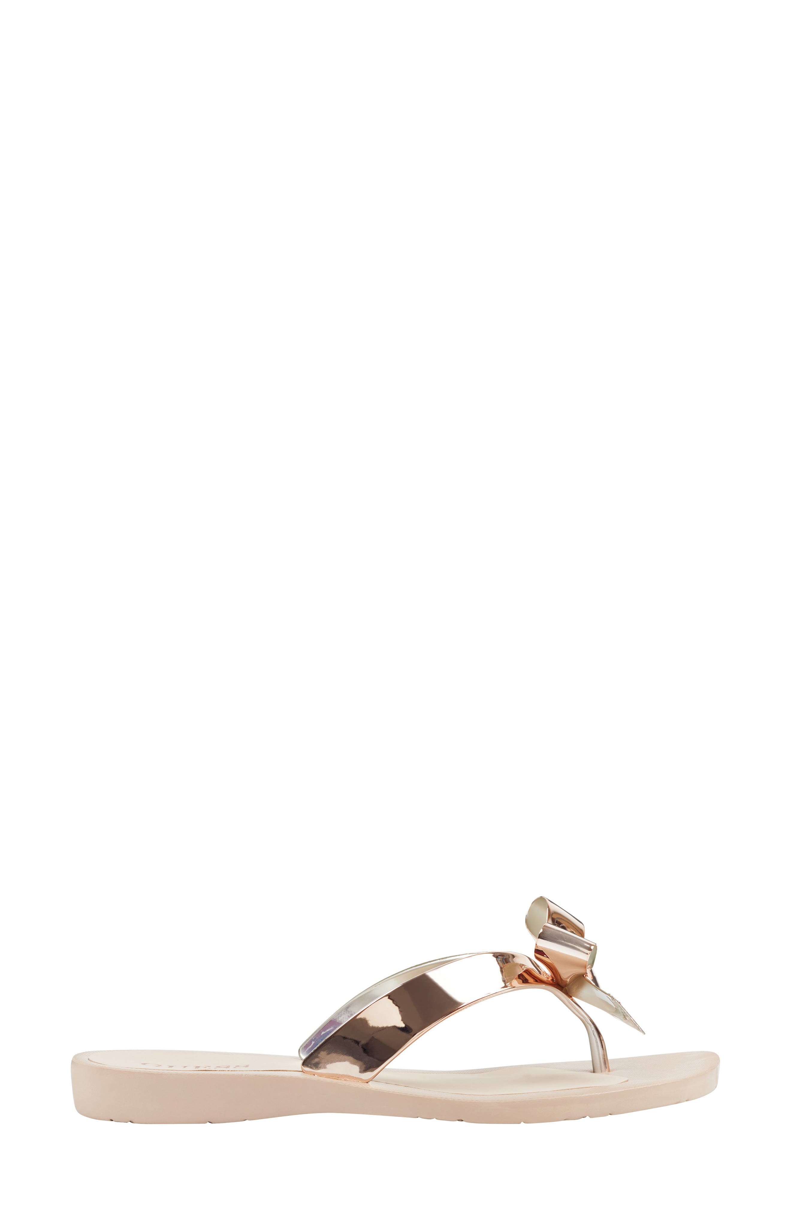 GUESS Tutu Flip Flop, Alternate, color, Gold