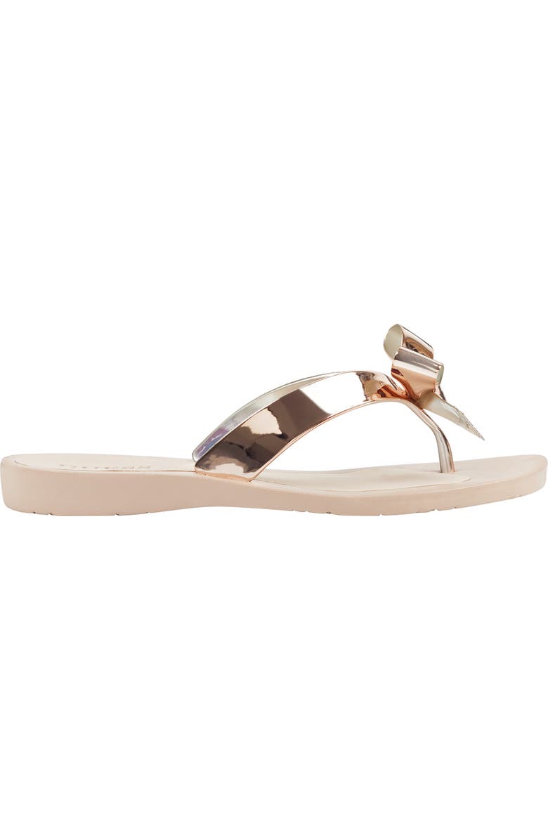 GUESS Tutu Flip Flop, Alternate, color, Gold