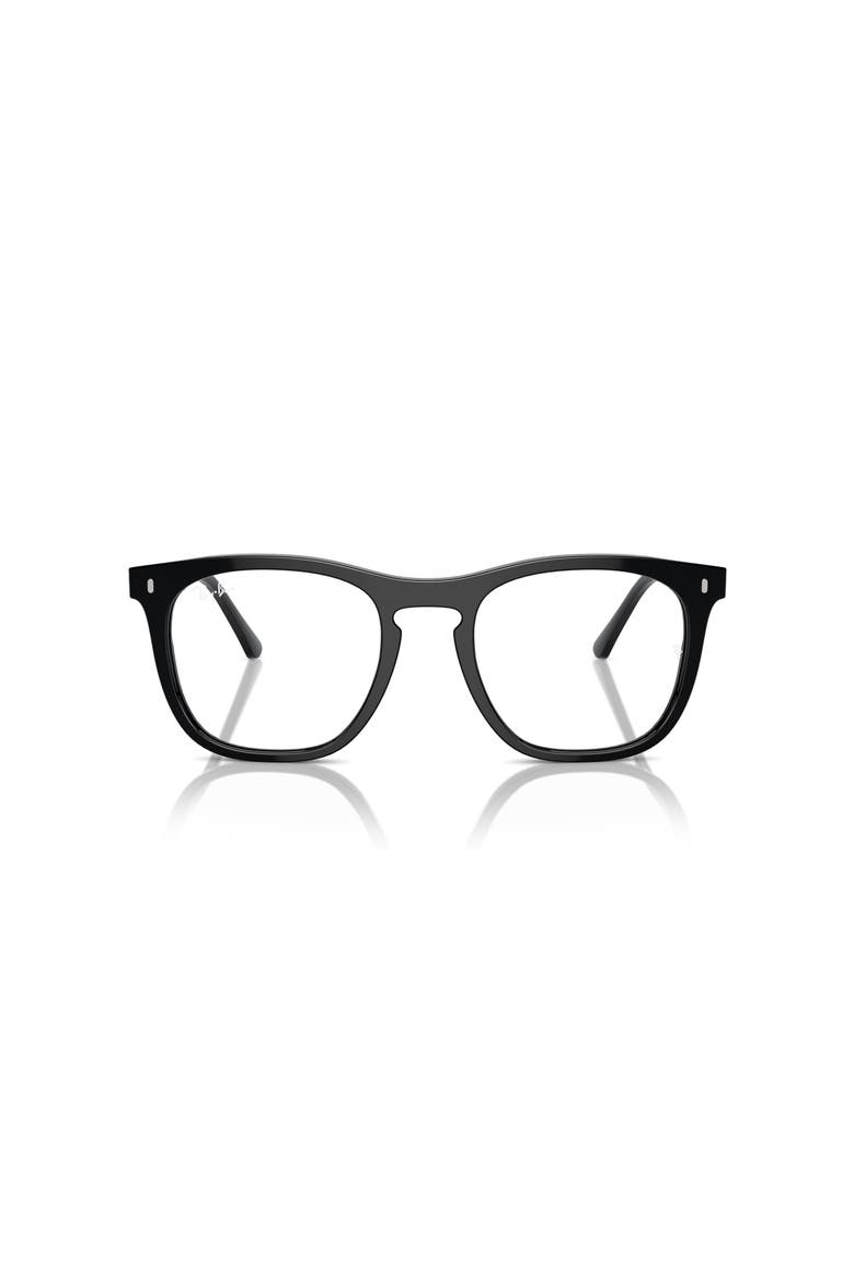 51mm Square optical glasses, Alternate, color, Black