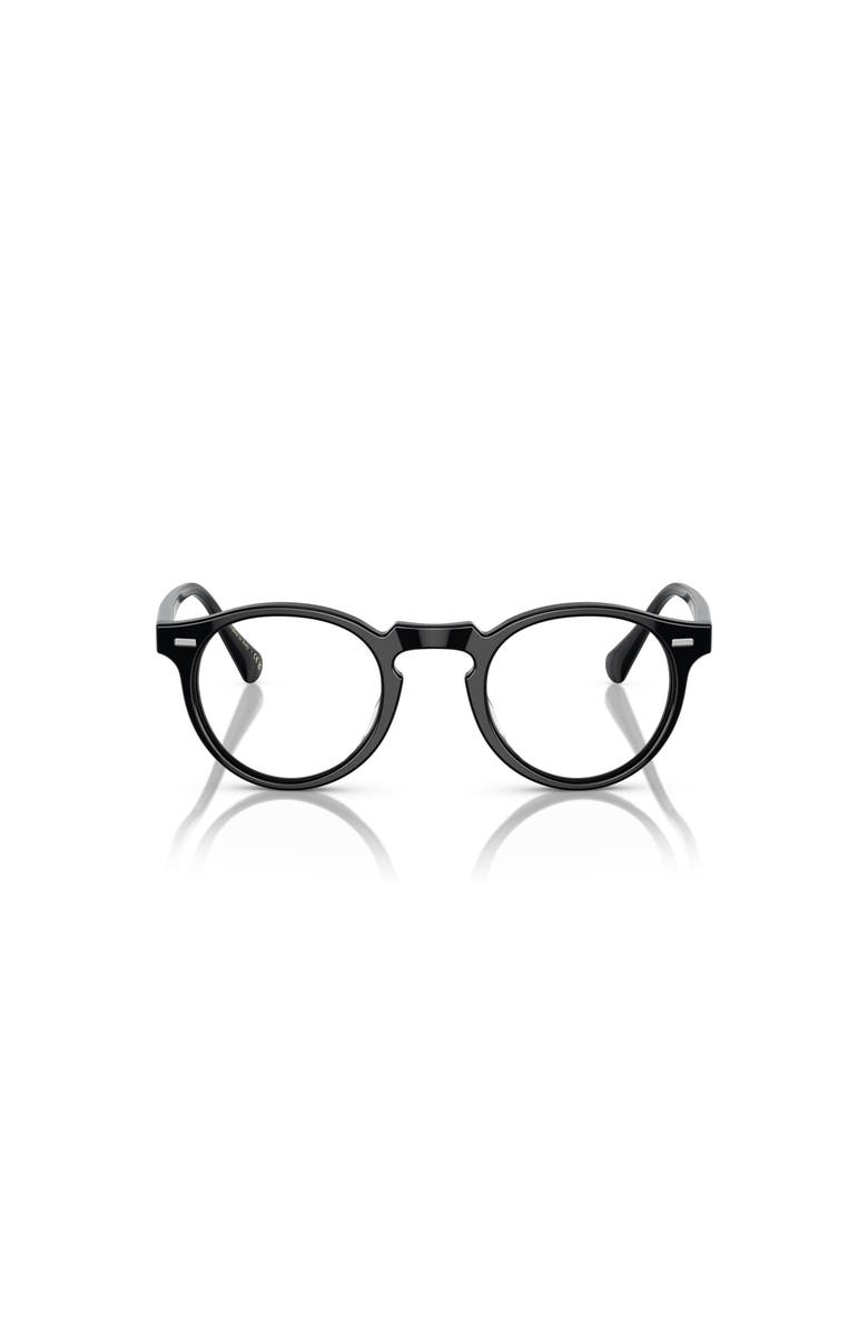 Oliver Peoples 47mm Phantos optical glasses, Alternate, color, Solid Black