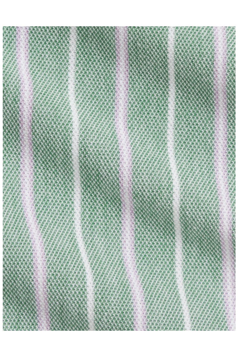 Kids' Striped Cotton Mesh Romper, Alternate, color, FOREST LAVENDER MULTI