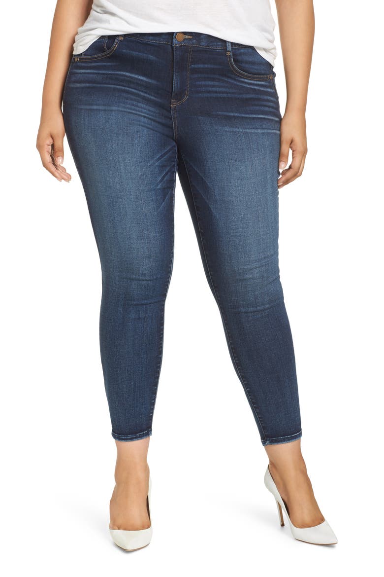 'Ab'Solution Ankle Skinny Jeans, Main, color, BL-BLUE
