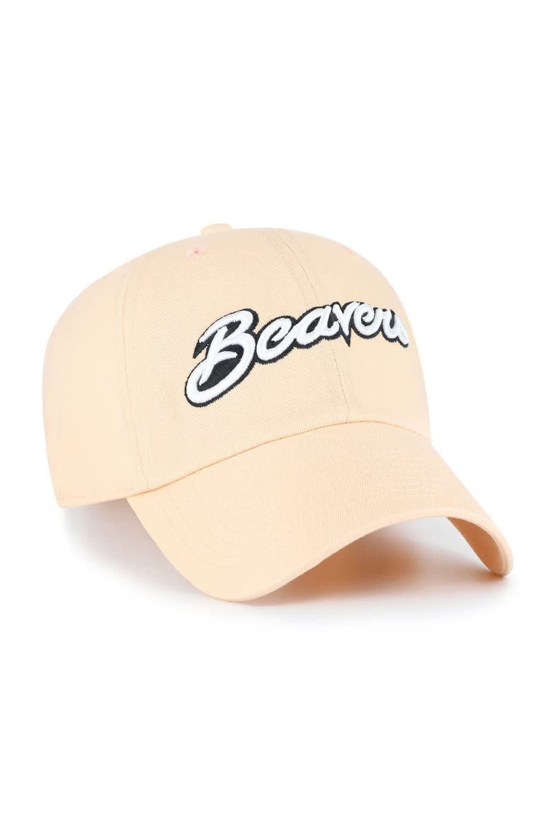 Men's '47 Cream Oregon State Beavers Clean Up Adjustable Hat, Alternate, color, Cream