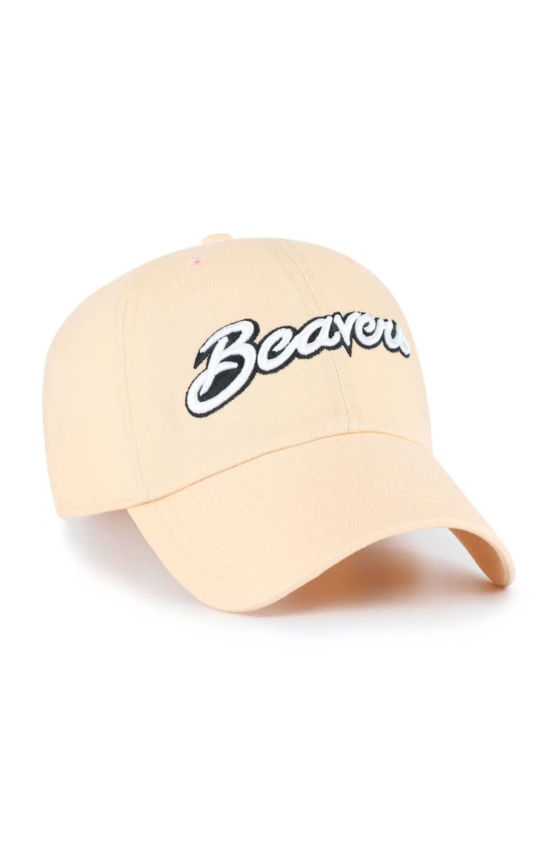 '47 Men's '47 Cream Oregon State Beavers Clean Up Adjustable Hat, Alternate, color, Cream