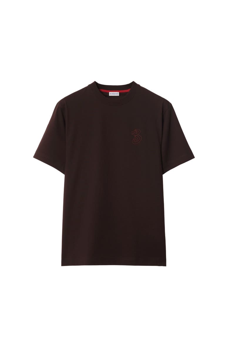 Burberry B Snake Cotton T-shirt, Alternate, color,