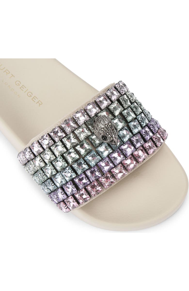 Kurt Geiger London Meena Eagle Slide Sandal, Alternate, color, Open White