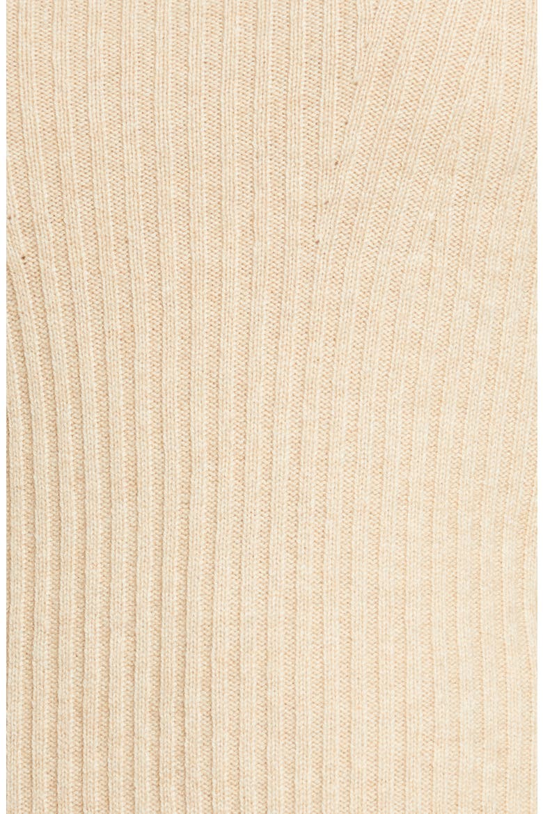 Wool & Cashmere Rib Sweater, Alternate, color, HEATHER WAFER