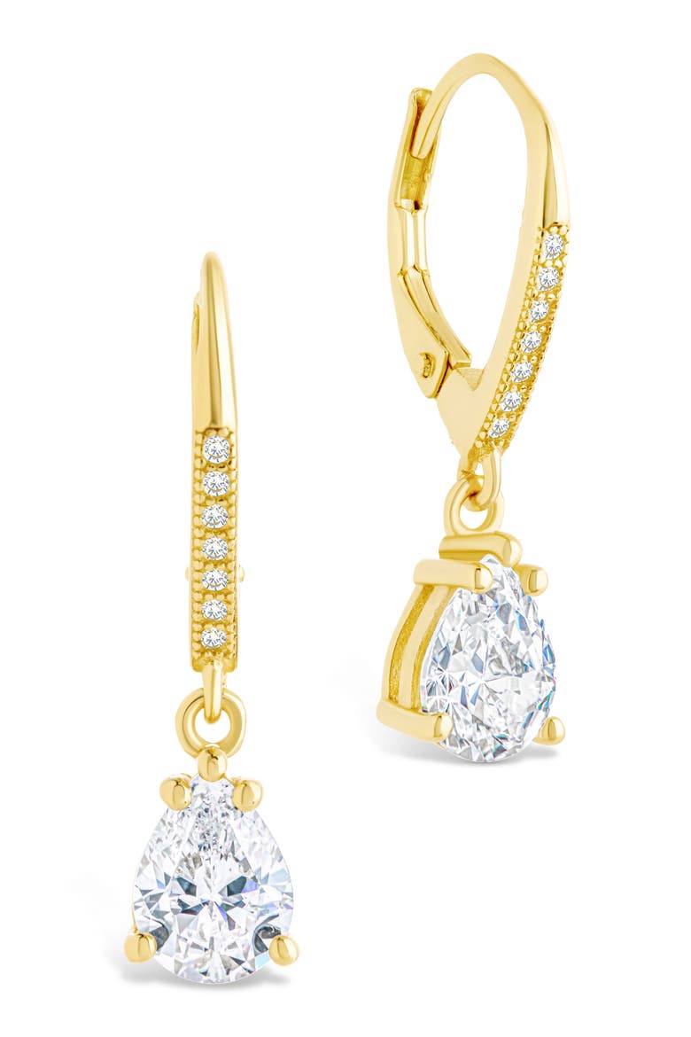 Angelica Pear Cut Cubic Zirconia Drop Earrings video