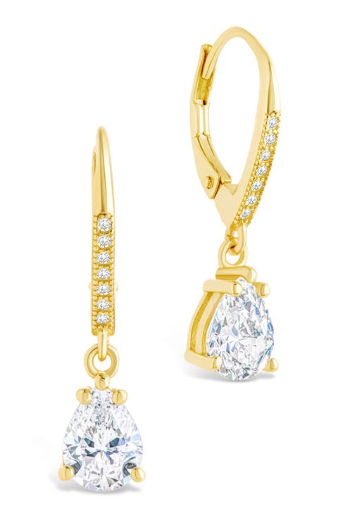 Angelica Pear Cut Cubic Zirconia Drop Earrings