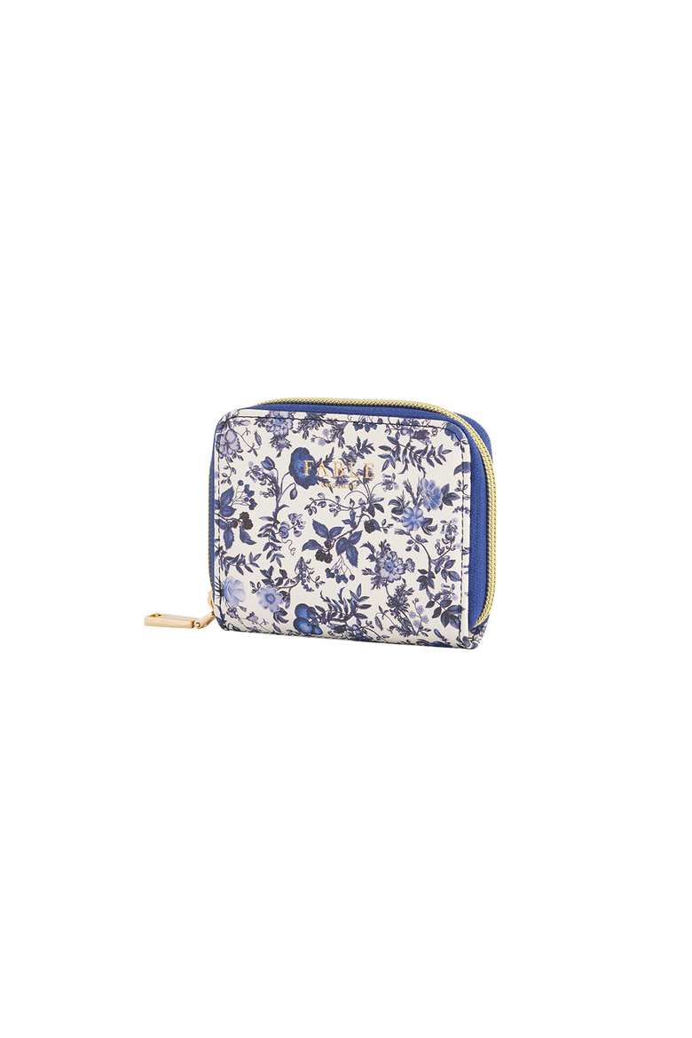 Ditsy Blue Small Purse, Alternate, color, Ivory