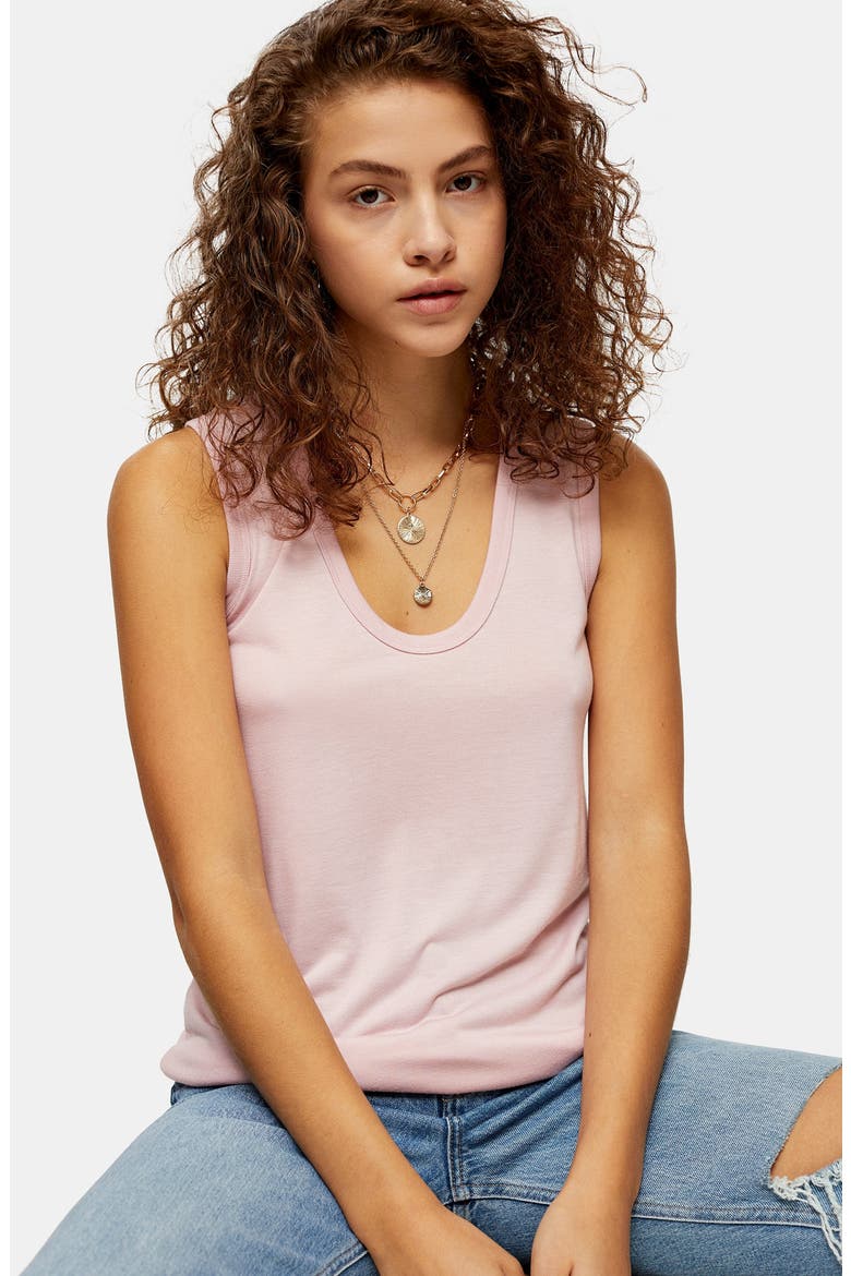 U-Neck Tank, Alternate, color, MAUVE
