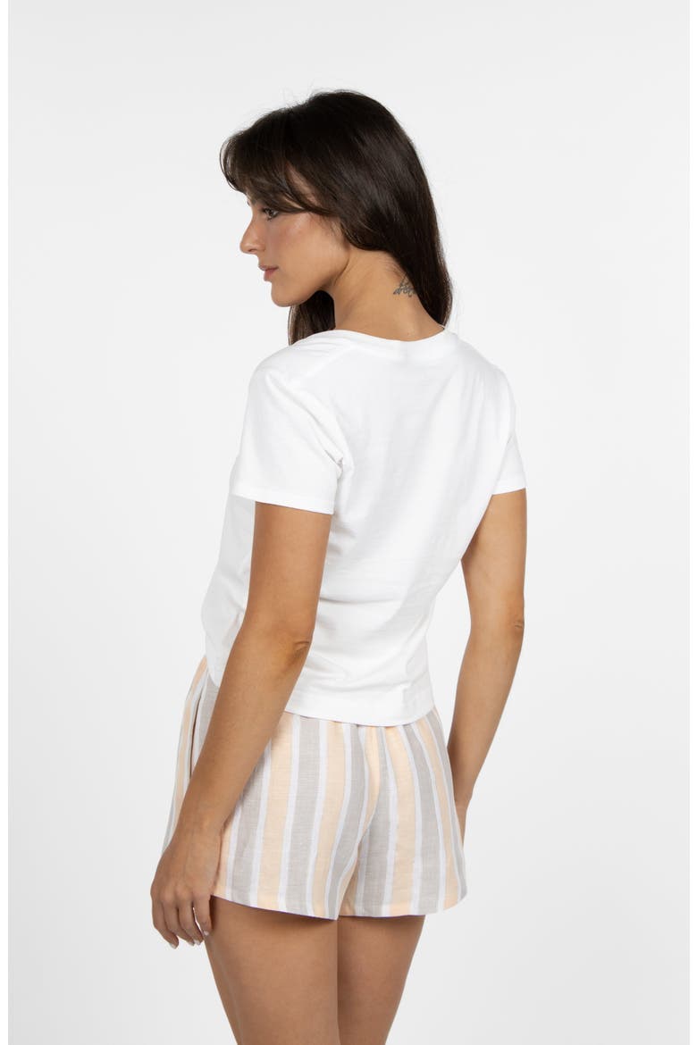 Sorrento Short, Alternate, color, Chamomile Stripe