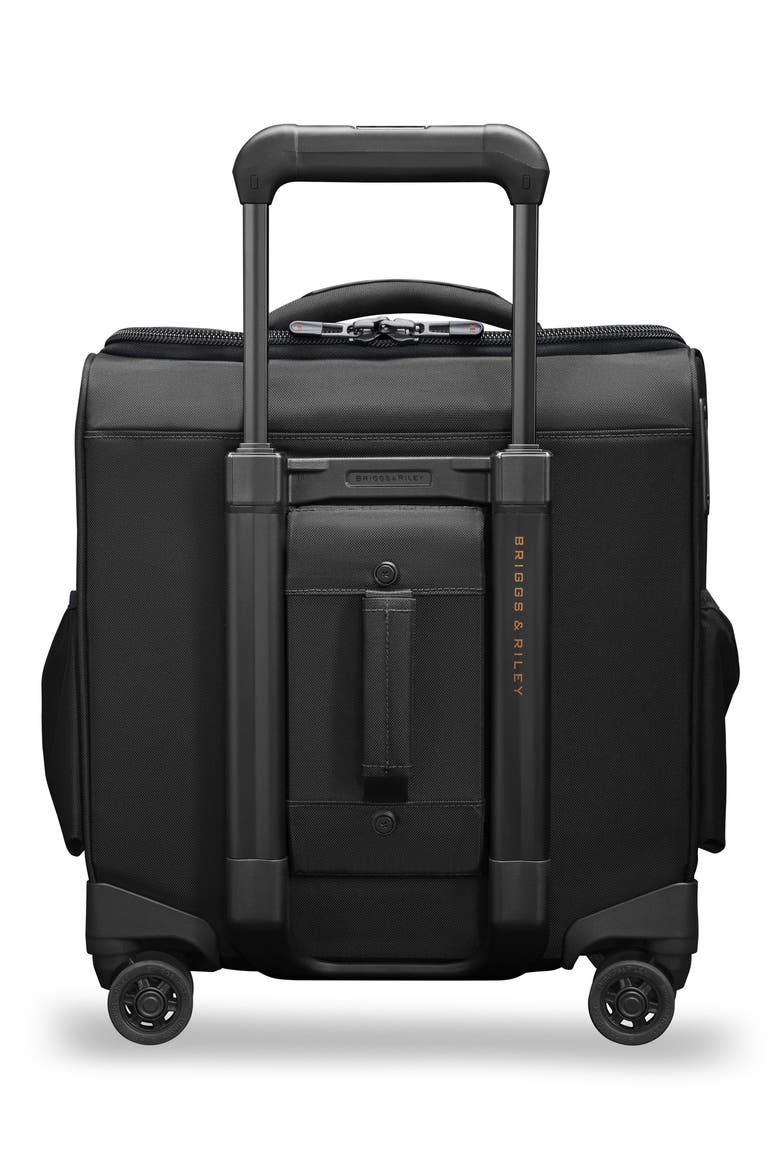 ZDX Cabin Spinner Suitcase, Alternate, color, BLACK
