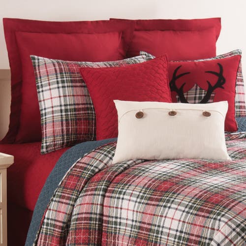 C & F Home C&f Home Antler Mount Pillow, 18" X 18" In Red