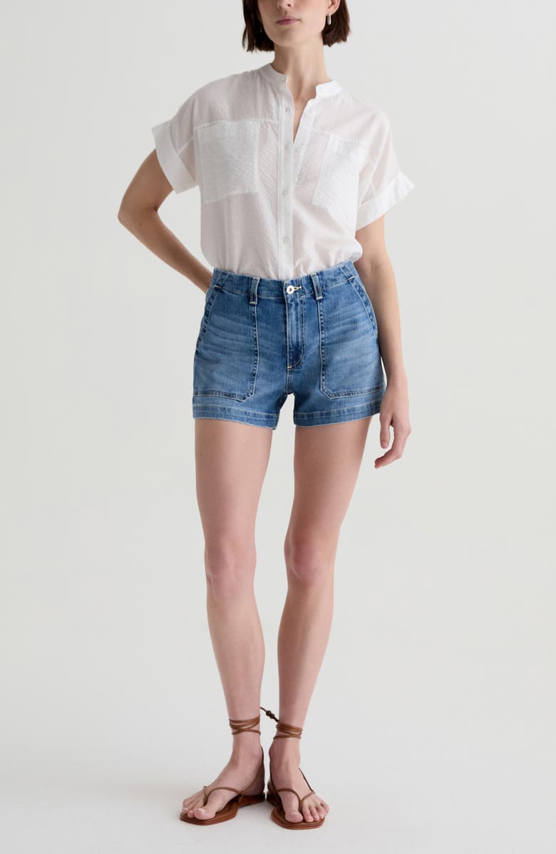 AG Ellis Cotton Blend Button-Up Shirt, Alternate, color, 