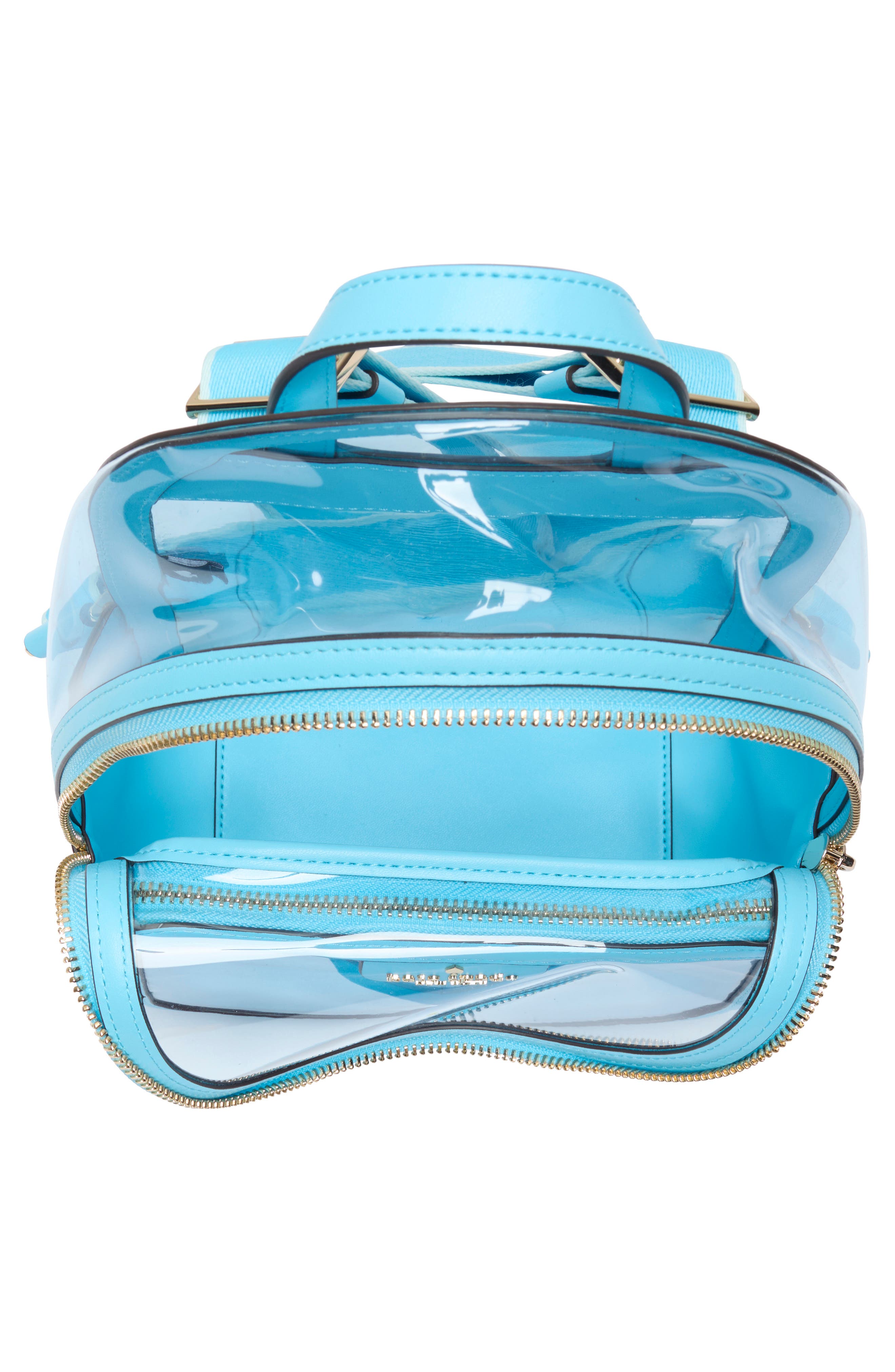 Kate Spade New York clare see through small backpack, Alternate, color, Blue Agate Multi