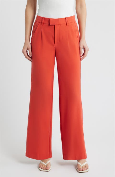 Relaxed Waist Wide Leg Trousers (Regular & Petite)