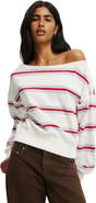 Cotton On Women's Relaxed Off Shoulder Sweatshirt