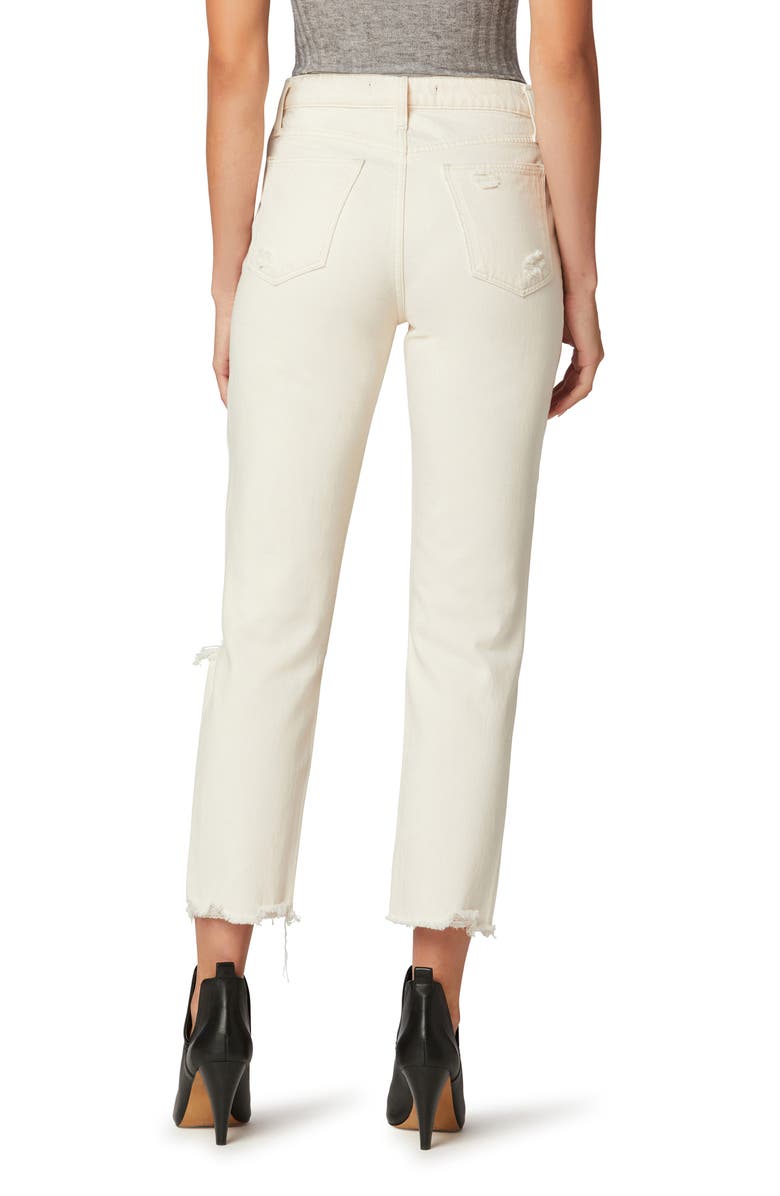 Joe's The Honor Ripped High Waist Ankle Straight Leg Jeans, Alternate, color, 