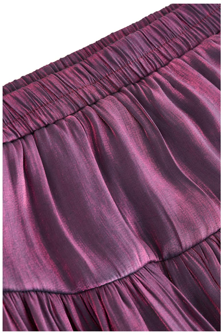 Kids' Metallic Bubble Skirt, Alternate, color, PURPLE