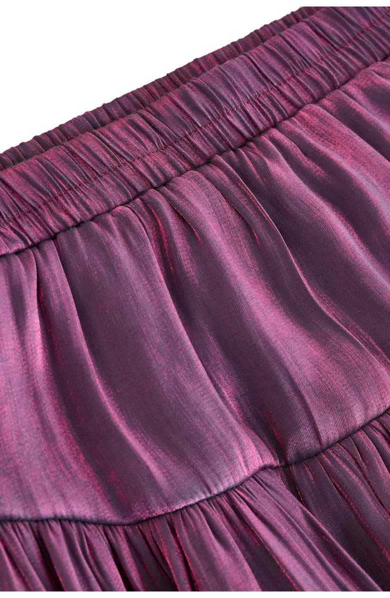 NEXT Kids' Metallic Bubble Skirt, Alternate, color, Purple