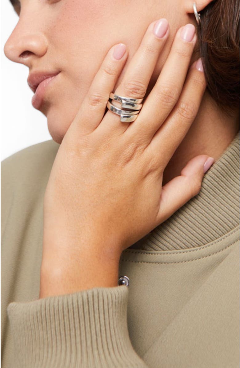 UNODE50 Multiband Ring, Alternate, color, Silver