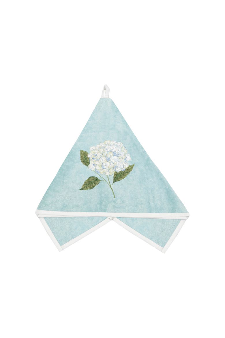 Hydrangea Terrycloth Guest Towel, Main, color, Blue