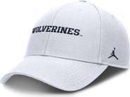 Jordan Brand Men's Jordan Brand White Michigan Wolverines 2025 On-Field Rise Performance Adjustable Hat