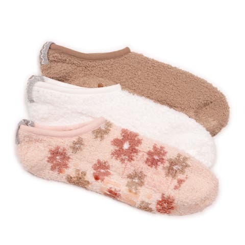 Ballerina Cozy Socks with Grippers, 3 Pair Pack