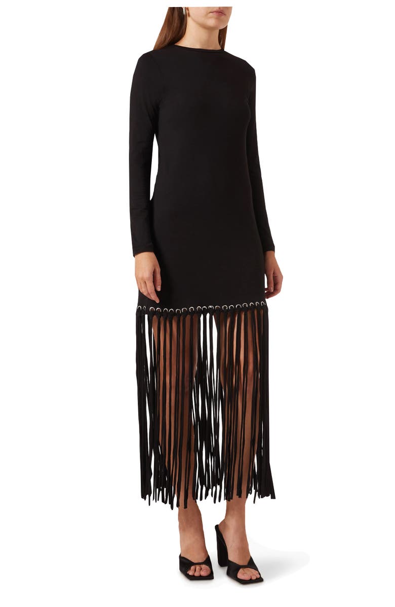 NO PISE LA GRAMA Romerillo Tee Dress, Main, color, Black