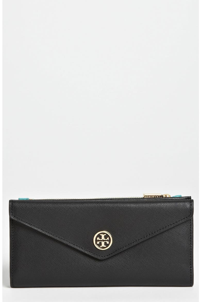 'Robinson' Envelope Wallet, Main, color, BLACK
