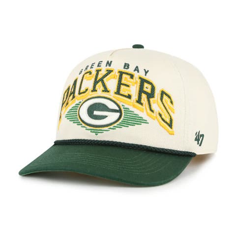 Men's '47 Cream Green Bay Packers Pomona Rope Hitch Adjustable Hat