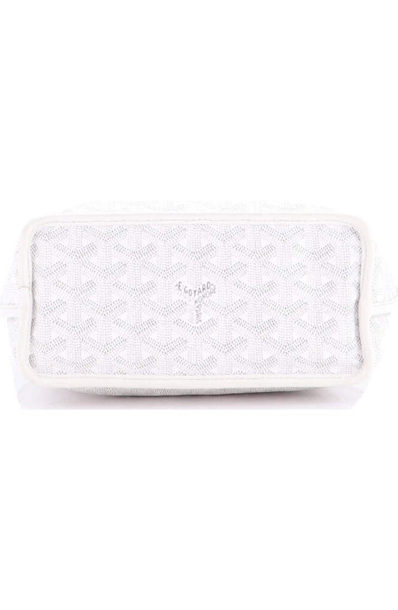 Pre-Owned Goyard Anjou Reversible Tote Coated Canvas Mini, Alternate, color, White