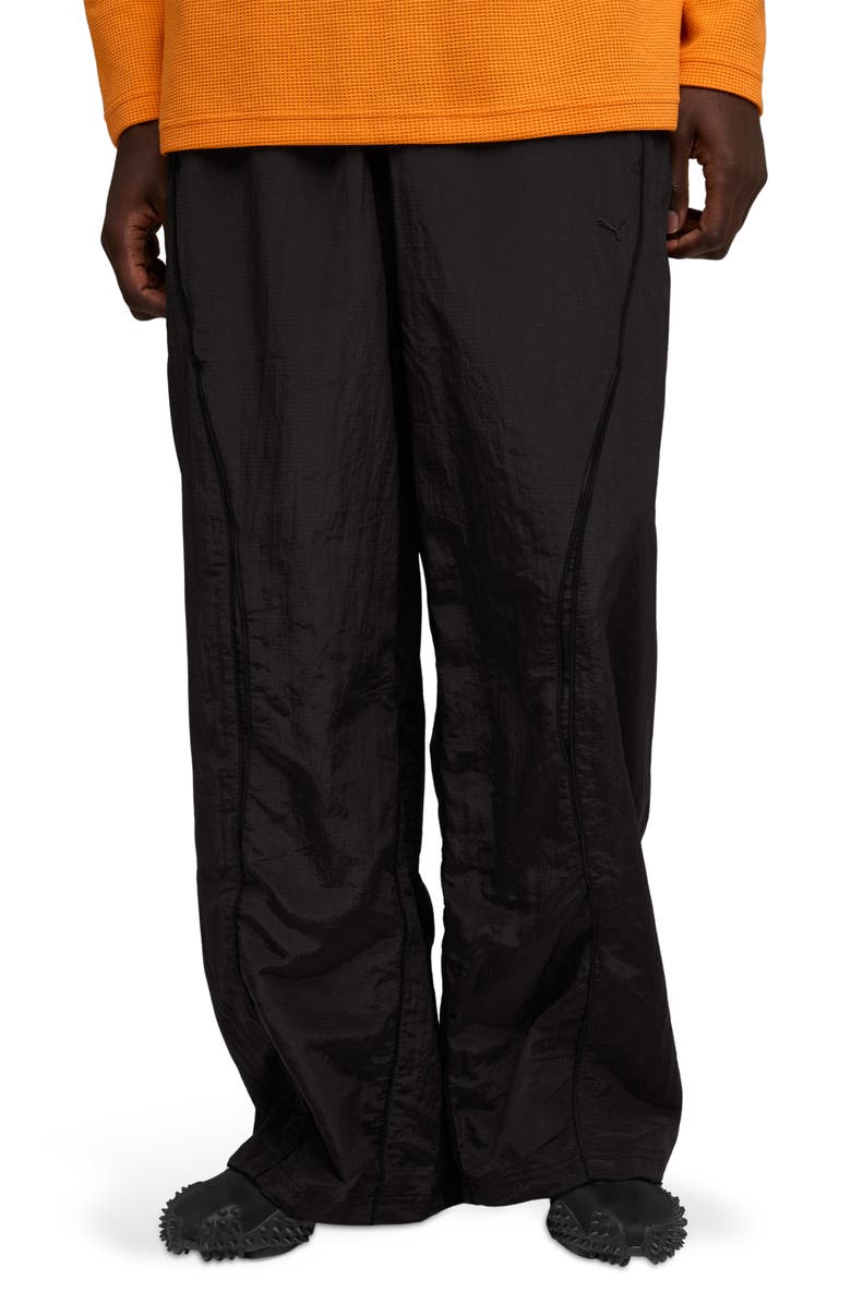 PUMA CLRT Nylon Ripstop Pants, Main, color, Puma Black