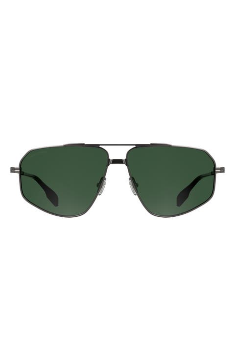 61mm Polarized Aviator Sunglasses