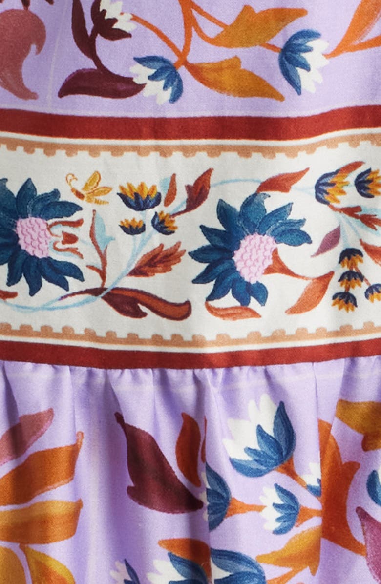 FARM Rio Flower Tiles Maxi Sundress, Alternate, color, Flower Tiles Lilac