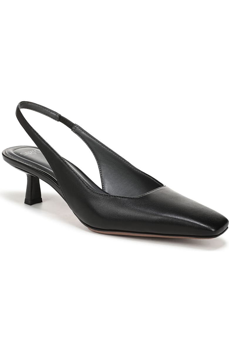 SARTO by Franco Sarto Raven Slingback Kitten Heel Pump, Main, color, Black