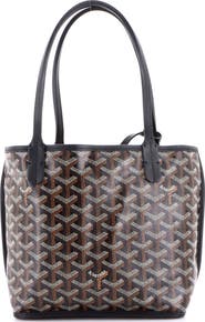 Pre-Owned Goyard Anjou Reversible Tote Coated Canvas Mini