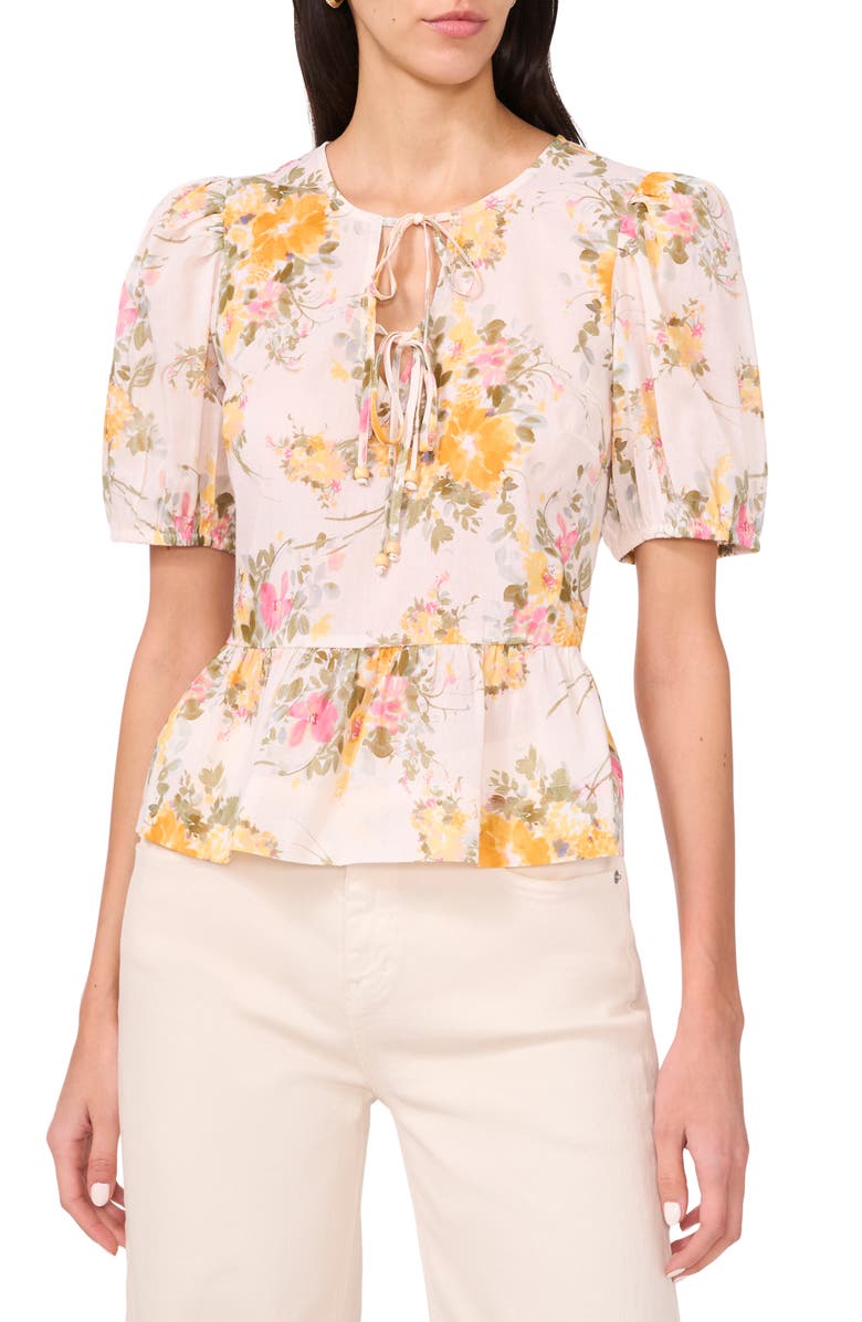 Parker The Alina Cotton Crop Top, Main, color, Dandelion