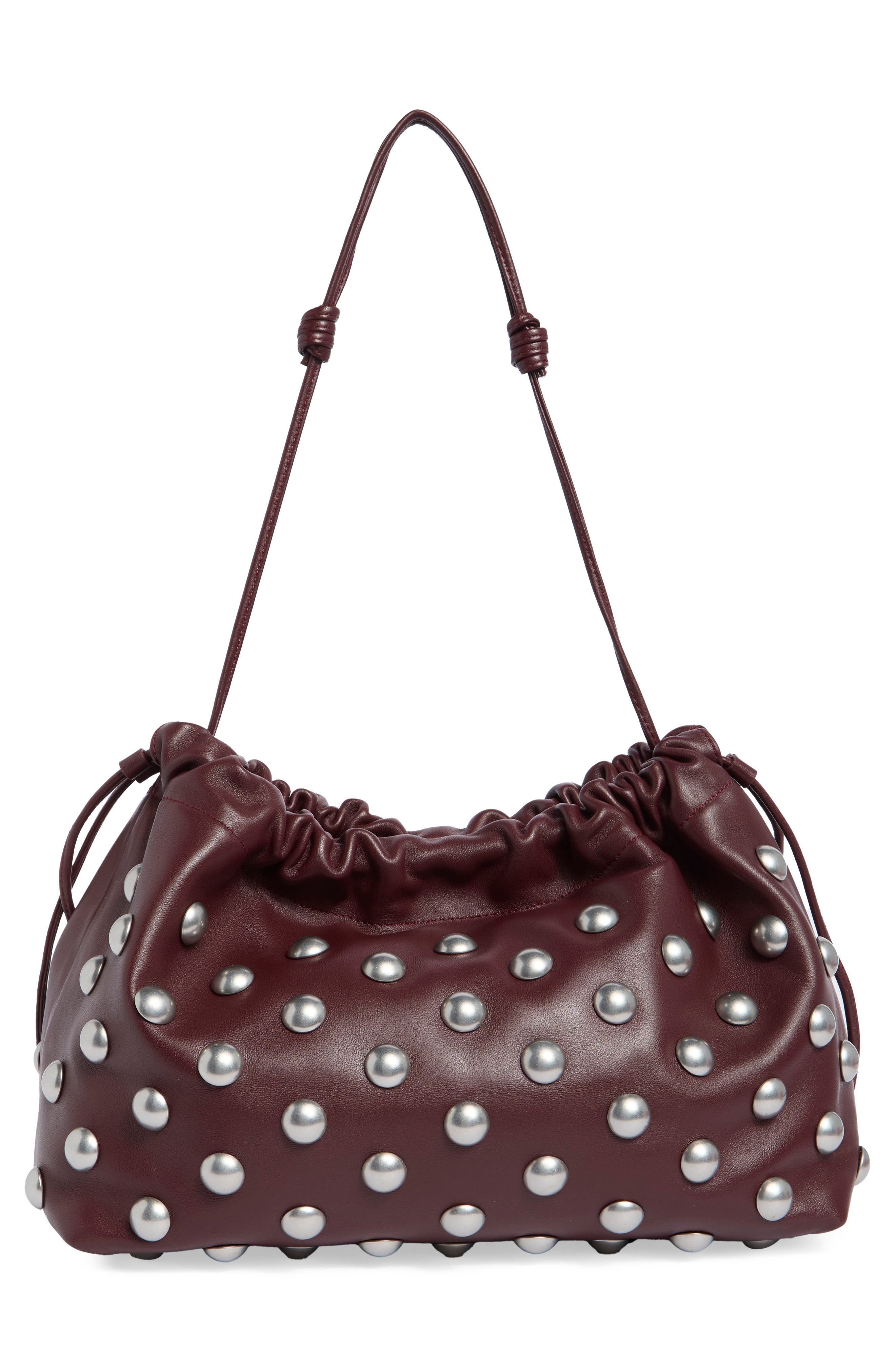A.L.C. Arlo Studded Handbag, Alternate, color, Deep Plum