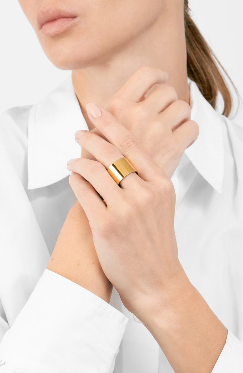 Adornia Water Resistant 15mm Cigar Band, Alternate, color, Yellow