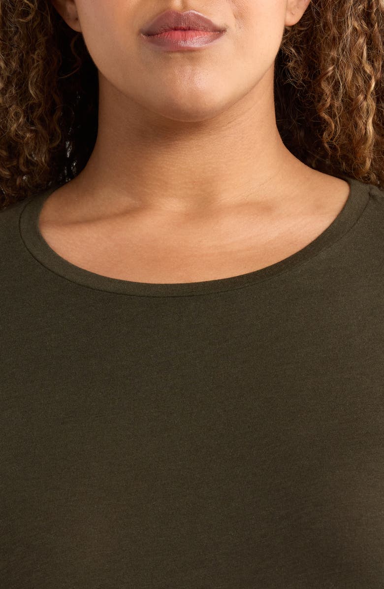 Eileen Fisher Round Neck Long Sleeve T-Shirt, Alternate, color,