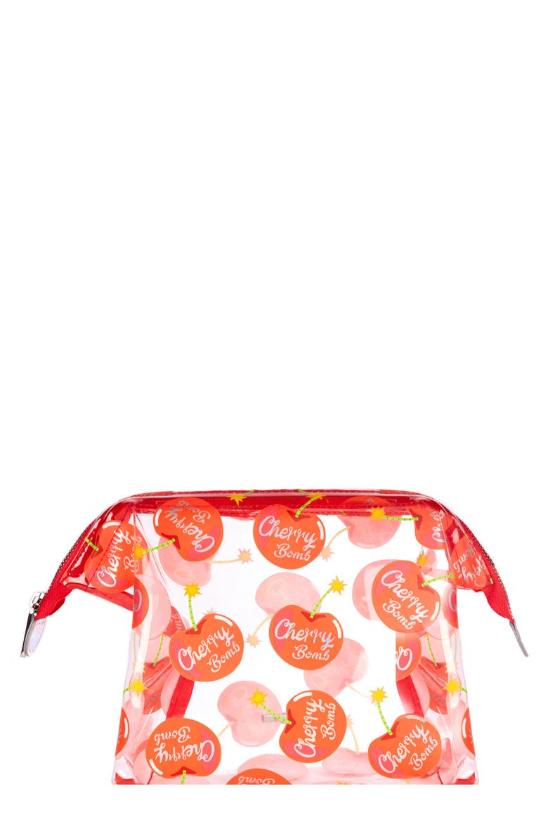 Cherry Bomb Makeup Bag, Main, color, NO COLOR