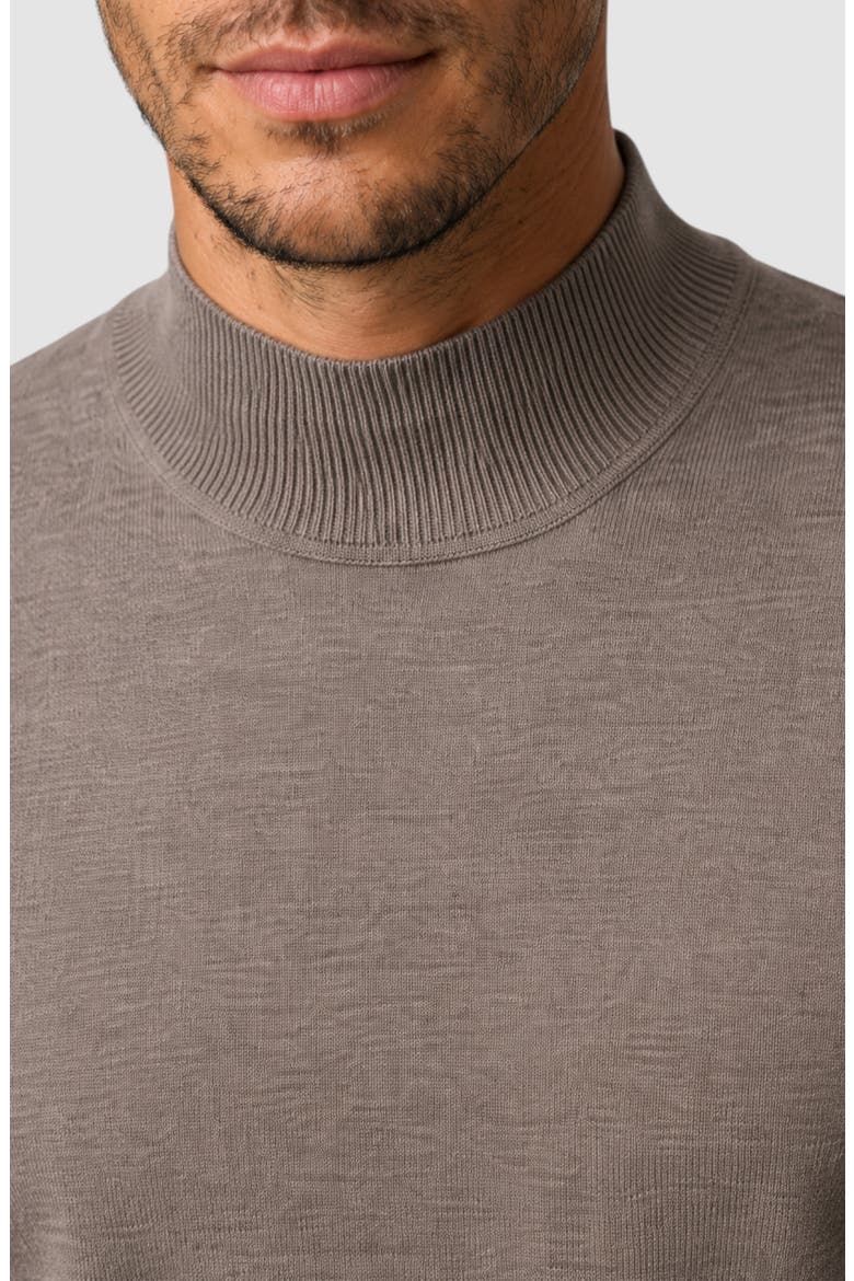 Featherweight Merino Mock Neck Sweater, Alternate, color, TAUPE