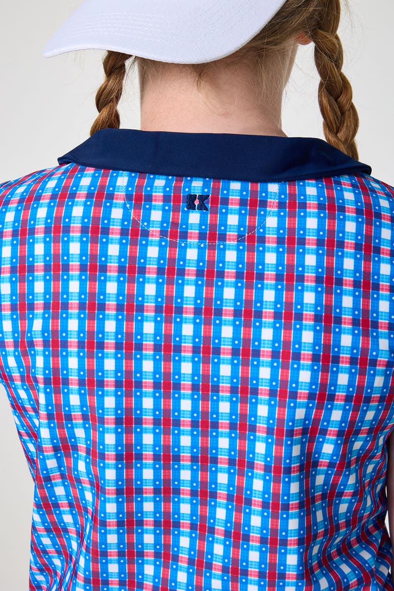 Girly Girls Tank Top, Alternate, color, Navy Gingham