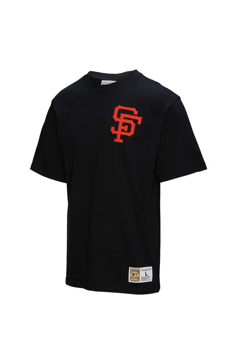 Mitchell & Ness Men's Mitchell & Ness Willie Mays Black San Francisco Giants Legends Collection Vintage Logo T-Shirt, Alternate, color, Black