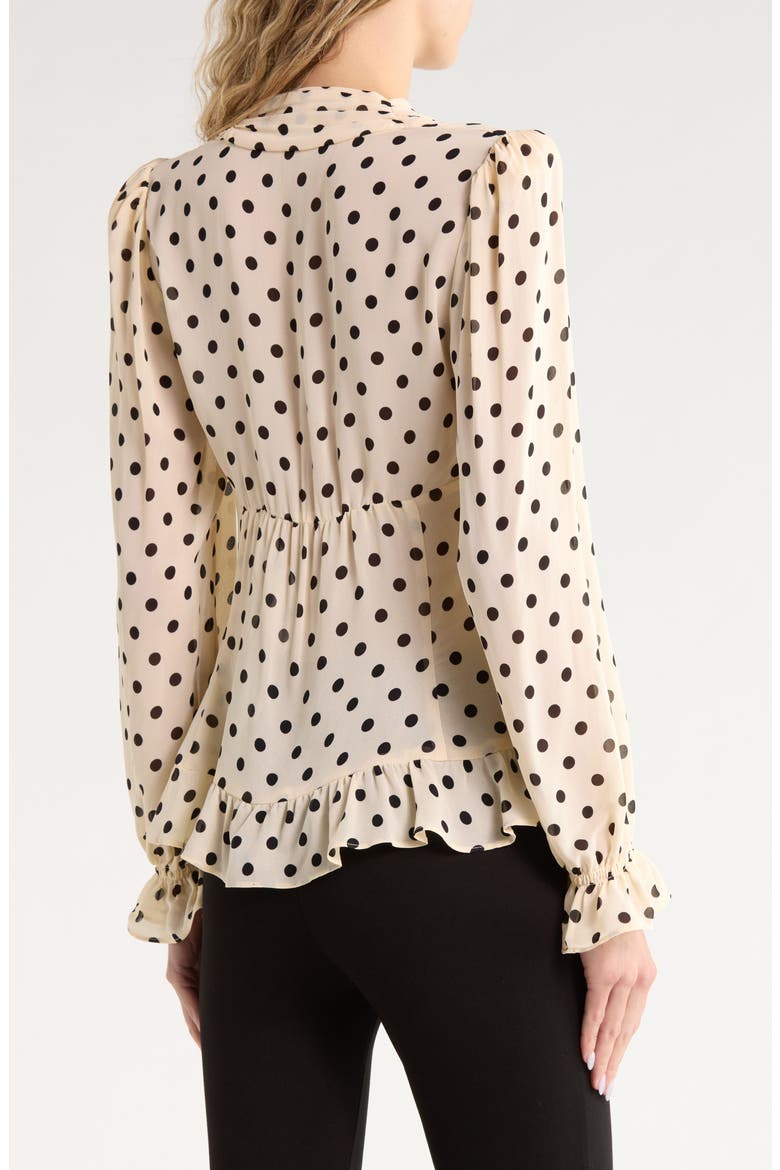 Maple Cream Dot Blouse, Alternate, color, SUGAR DOT